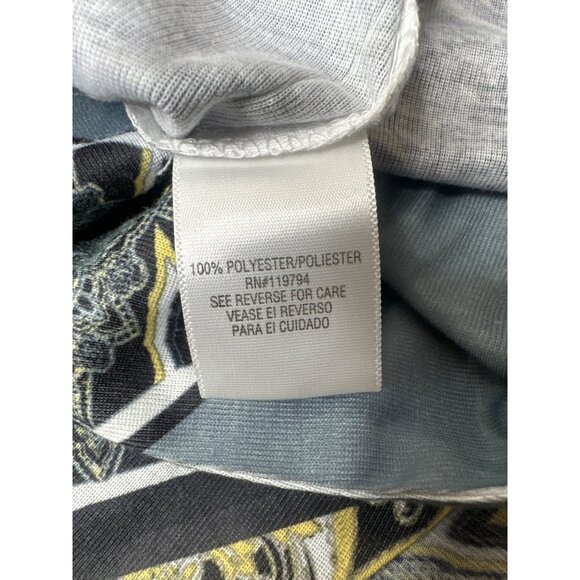 Emerge 2 Pc Womens Petite Multicolor Layered Top W/ Abstract Print Size PM Boho - Picture 5 of 6